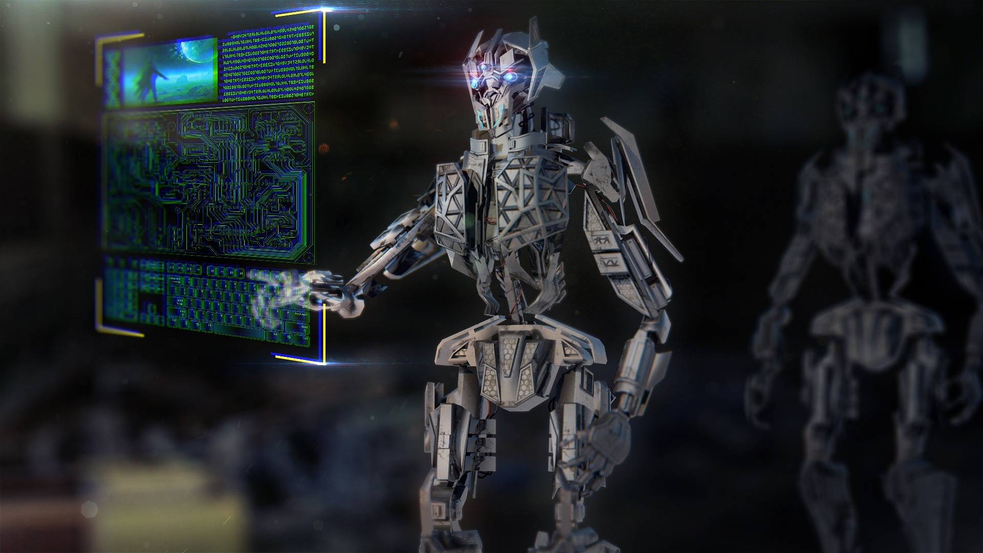Artificial Intelligence (AI) transforming everyday life in 2025 with smart technology and automation.